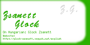 zsanett glock business card